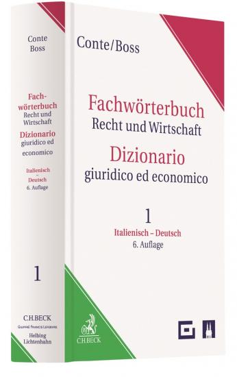 Fachwörterbuch Recht und Wirtschaft = Dizionario giuridico ed economico • Band 1: Italienisch-Deutsch = Volume 1: Italiano-Tedesco | Conte