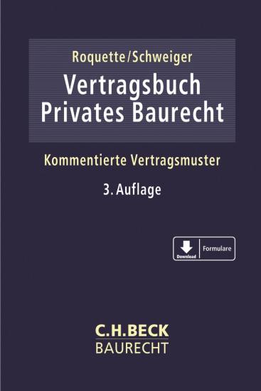 Vertragsbuch Privates Baurecht | Roquette