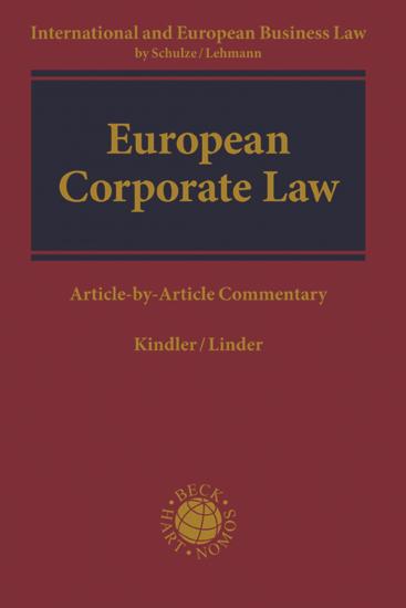 EU Corporate Law | Kindler