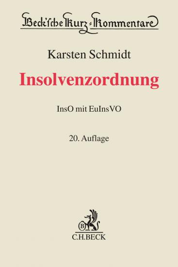 Insolvenzordnung: InsO | Schmidt