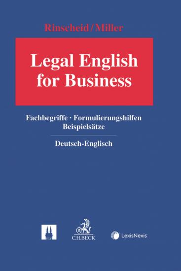 Legal Business English • Deutsch - Englisch | Rinscheid