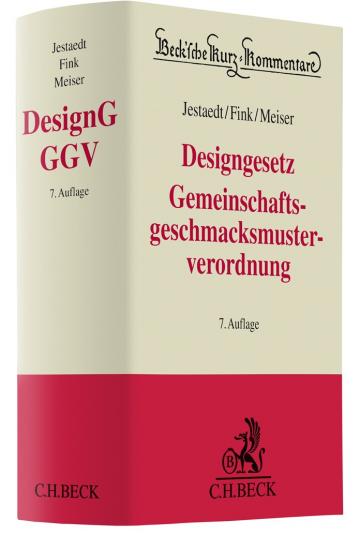 Designgesetz, Gemeinschaftsgeschmacksmusterverordnung: DesignG, GGV | Jestaedt