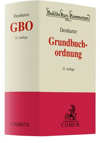 Grundbuchordnung: GBO | Demharter