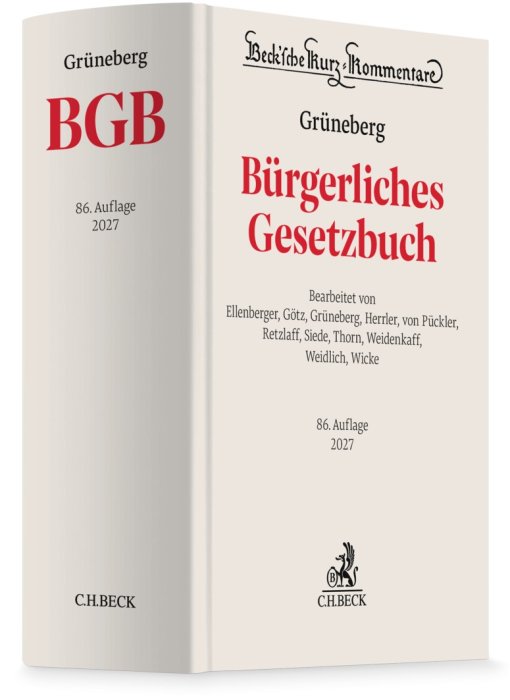 Grüneberg BGB | Kommentar (vormals Palandt)