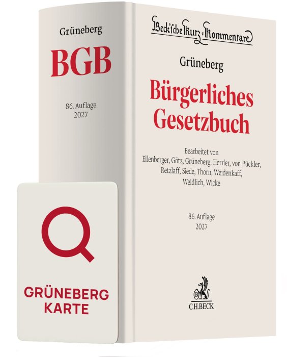 GRÜNEBERG BGB 2026 Kommentar