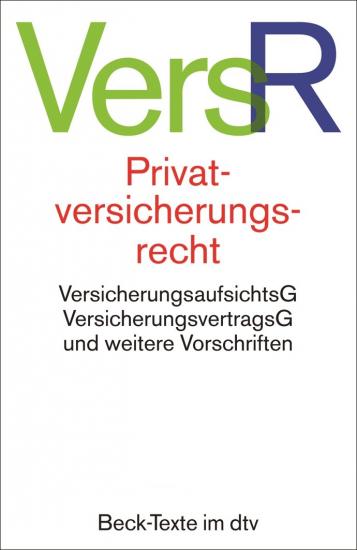 Privatversicherungsrecht: VersR | dtv Textausgabe