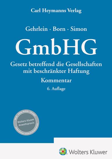 GmbHG - Kommentar | Gehrlein