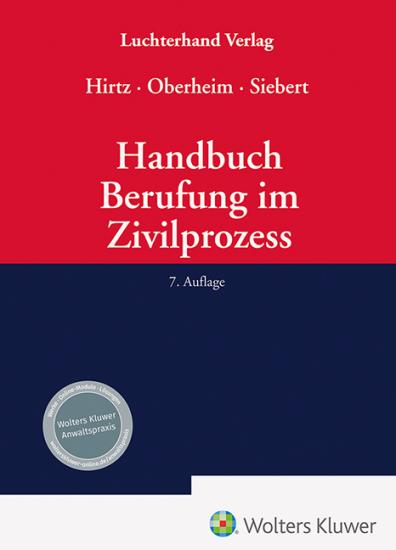Handbuch Berufung im Zivilprozess | Hirtz