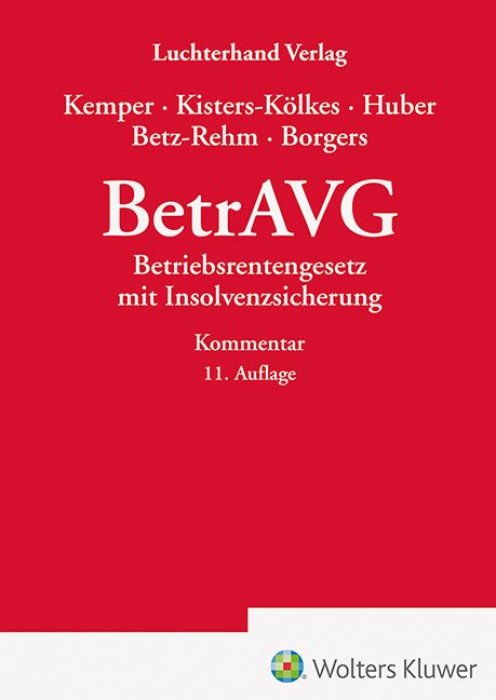 BetrAVG - Kommentar | Kemper