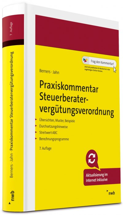 Praxiskommentar Steuerberatervergütungsverordnung | Berners