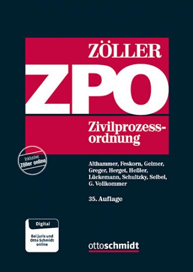 Zöller ZPO 2024 - Der ZPO Kommentar inkl. Onlinenutzung!