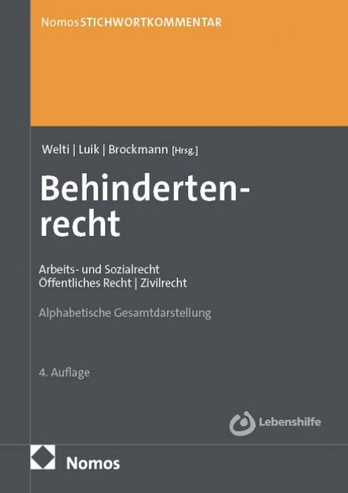 StichwortKommentar Behindertenrecht | Welti (vormals Deinert)