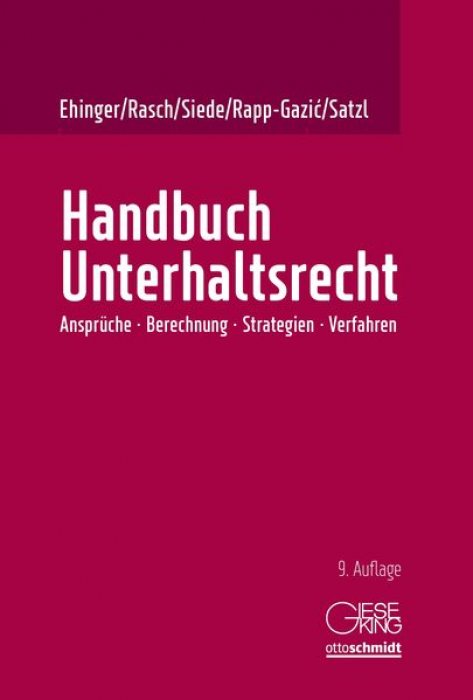 Handbuch Unterhaltsrecht | Ehinger