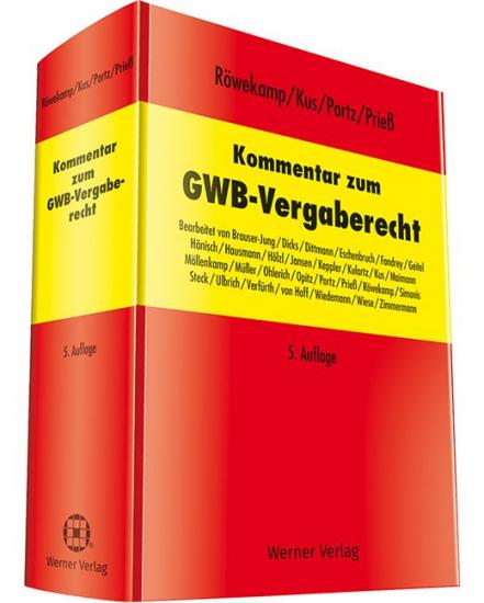 Kommentar zum GWB-Vergaberecht | Röwekamp