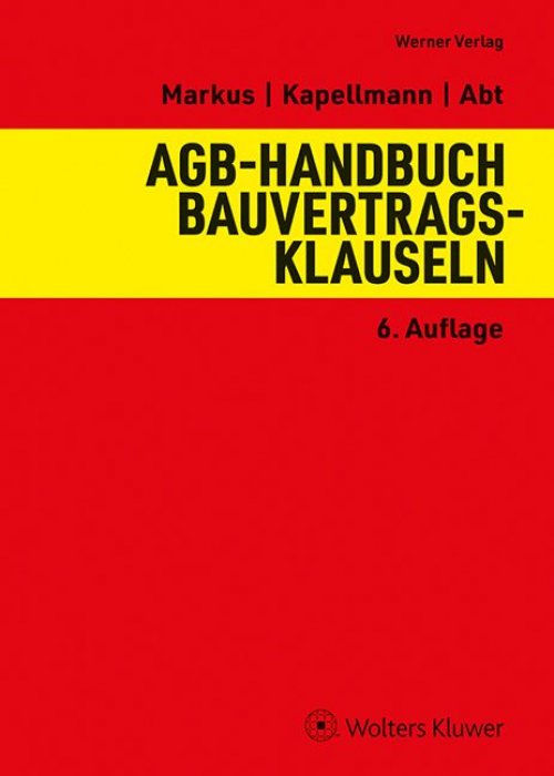 AGB-Handbuch Bauvertragsklauseln | Markus