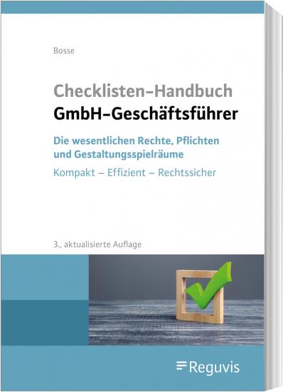 Checklisten Handbuch GmbH-Geschäftsführer | Bosse