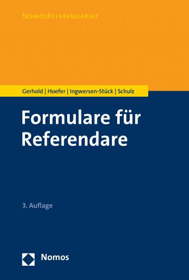 Formulare für Referendare | Gerhold