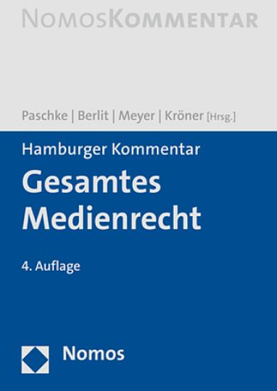 Hamburger Kommentar Gesamtes Medienrecht | Paschke