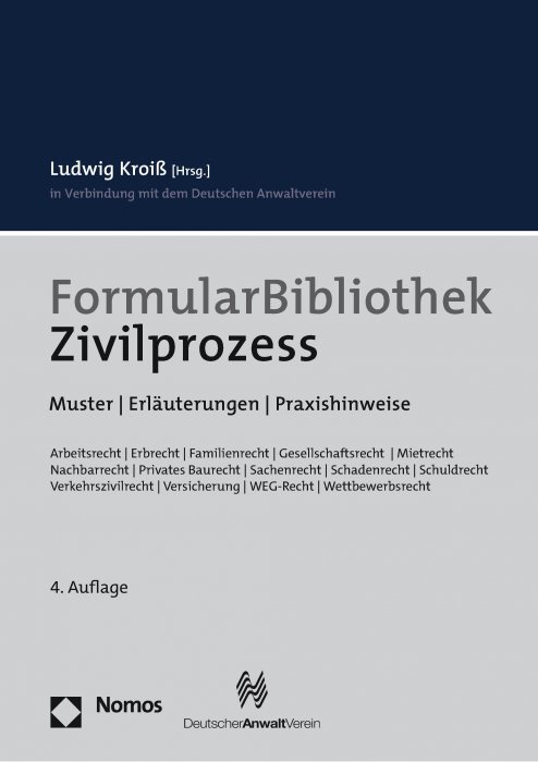 FormularBibliothek Zivilprozess | Kroiß