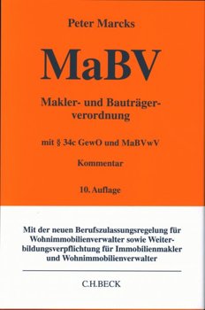 Makler- und Bauträgerverordnung : MaBV | Marcks