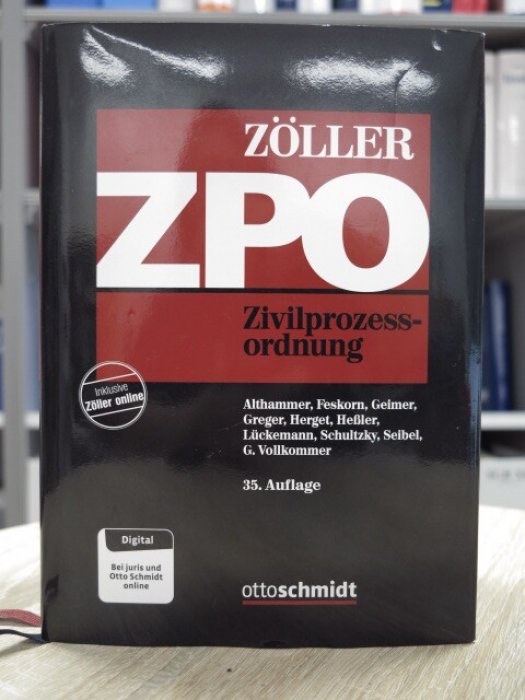 VORAUFLAGE - Zöller ZPO Kommentar 2024 (Gebrauchtes Exemplar)