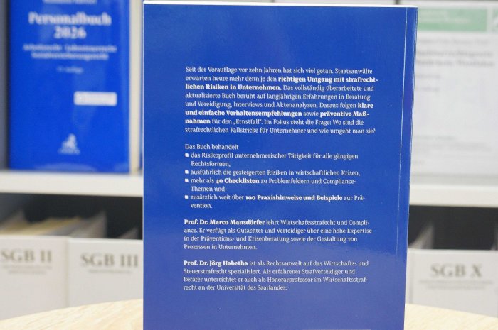Preview: Strafbarkeitsrisiken des Unternehmers | Mansdörfer