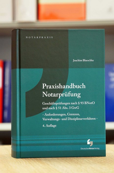 Preview: Praxishandbuch Notarprüfung | Blaeschke