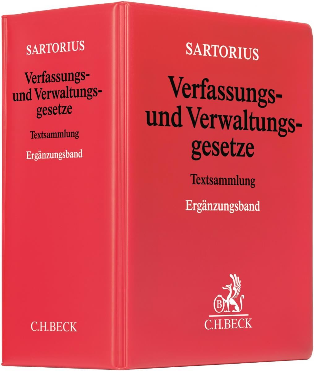 Sartorius, Verfassungs- und Verwaltungsgesetze: Ergänzungsband - Loseblattwerk