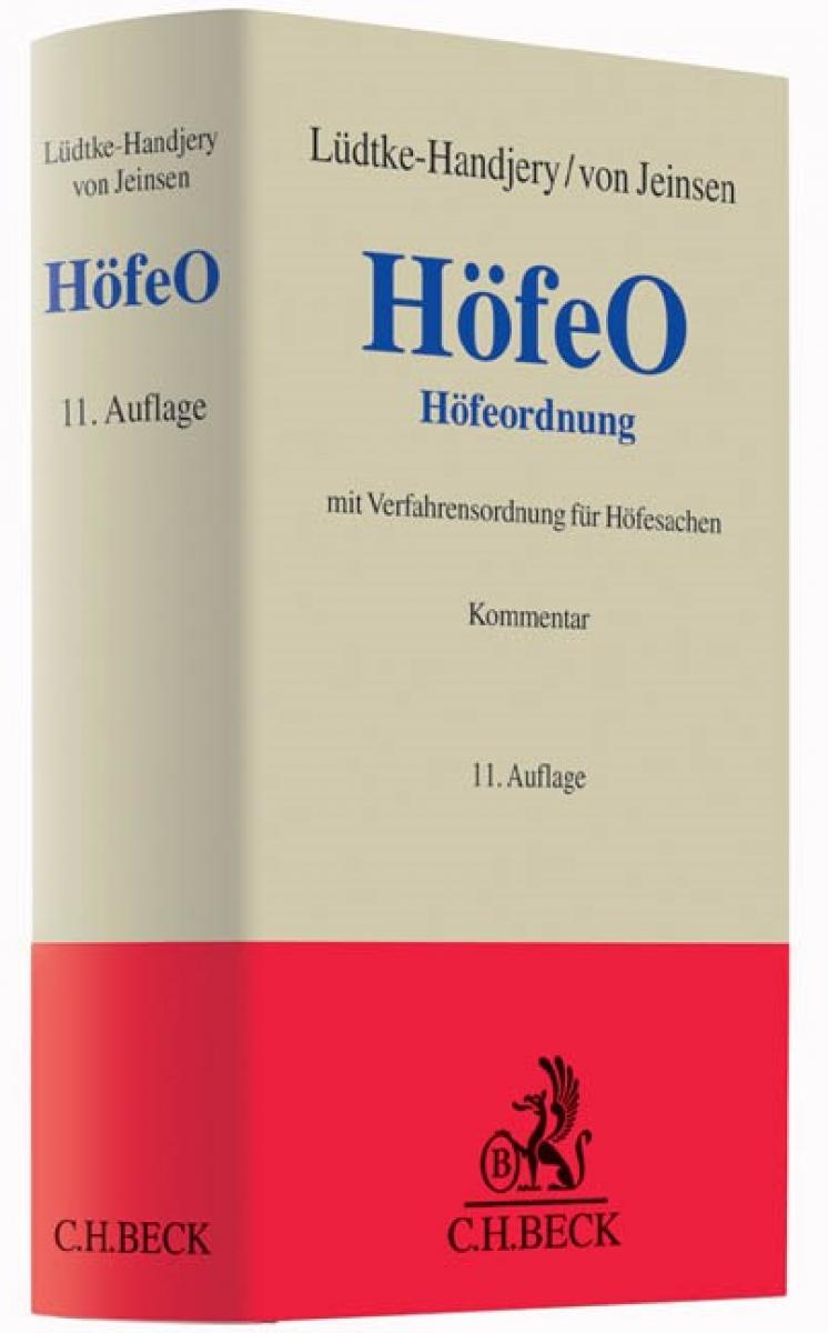 Höfeordnung: HöfeO | Lüdtke-Handjery