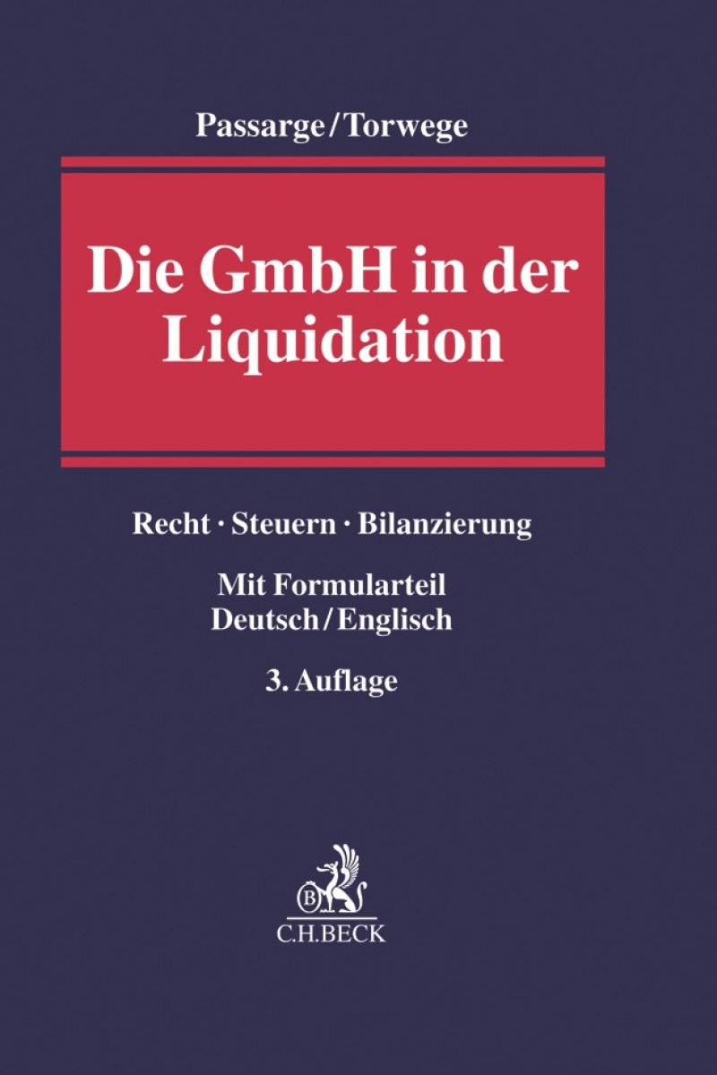 Die GmbH in der Liquidation | Passarge