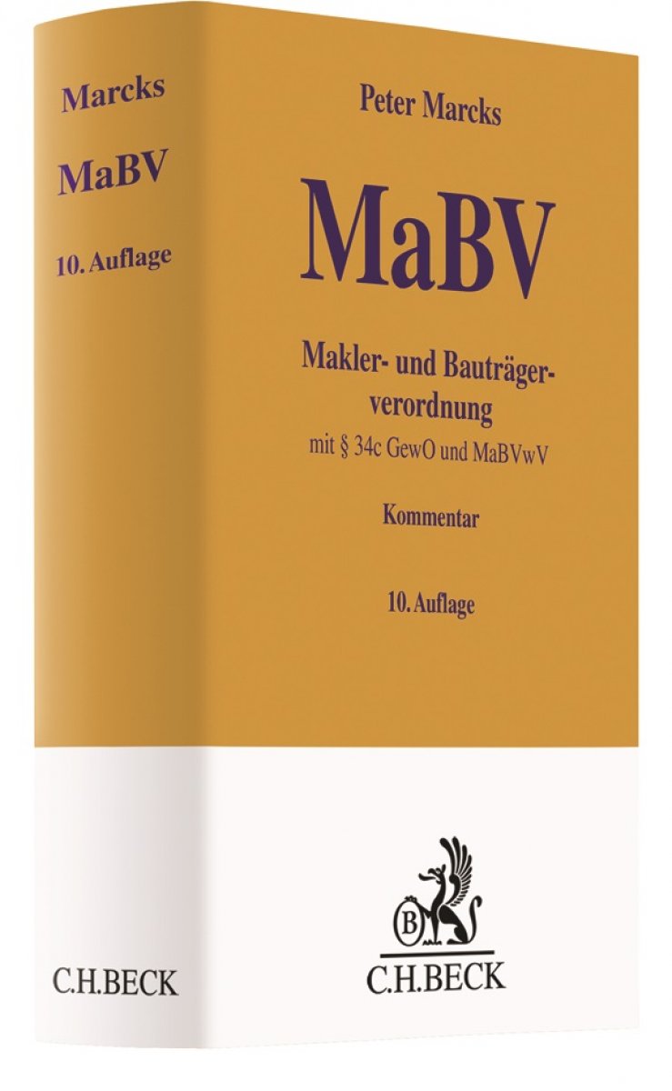 Makler- und Bauträgerverordnung : MaBV | Marcks