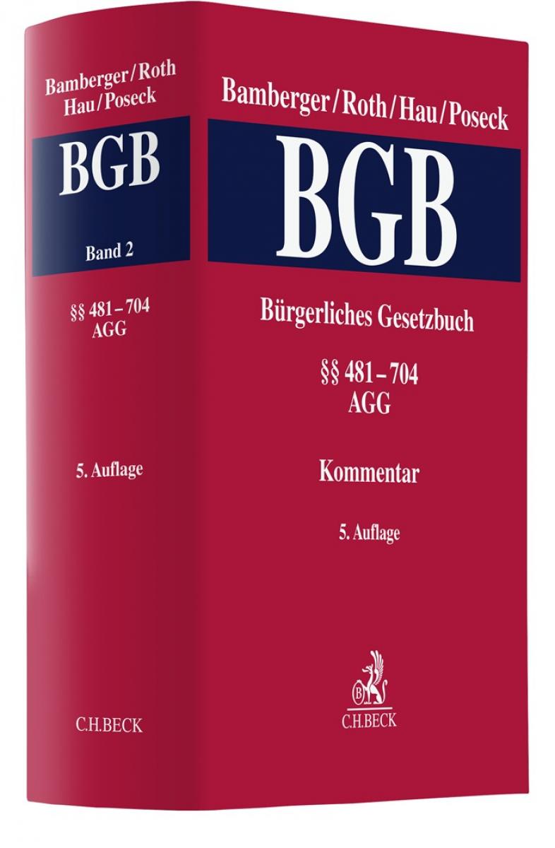 Bürgerliches Gesetzbuch: BGB, Band 2: §§ 481-704, AGG | Bamberger