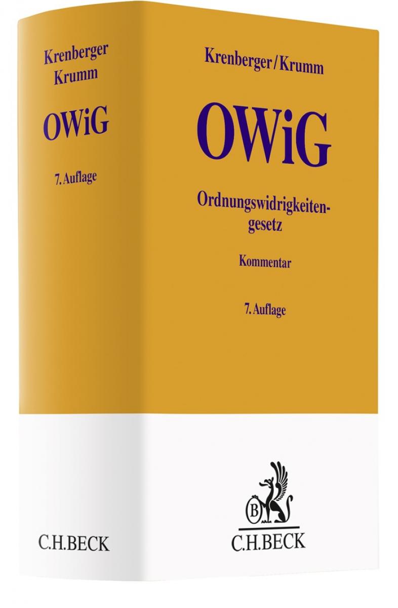 Ordnungswidrigkeitengesetz: OWiG | Krenberger