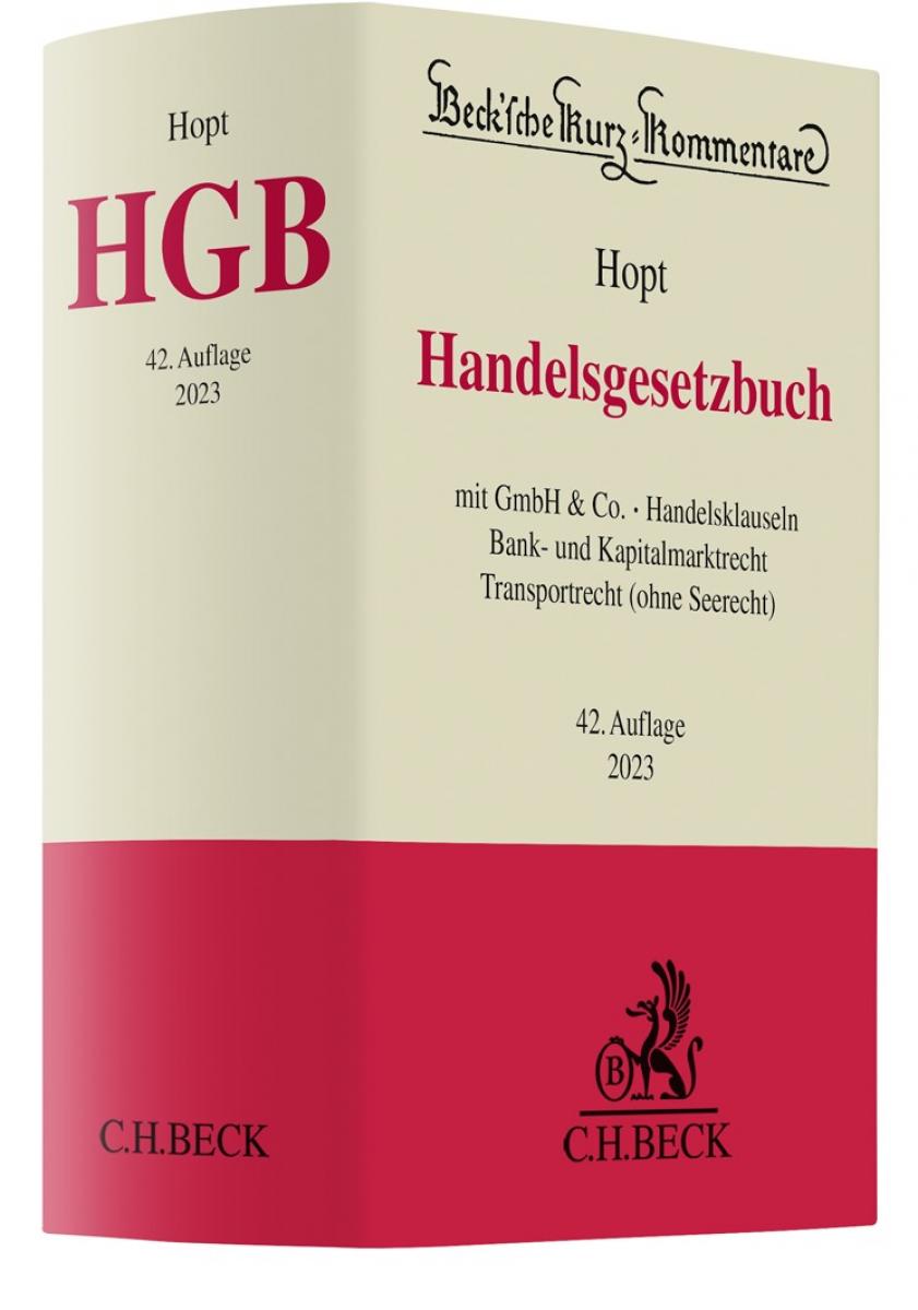 Handelsgesetzbuch: HGB | Hopt (vormals Baumbach / Hopt)