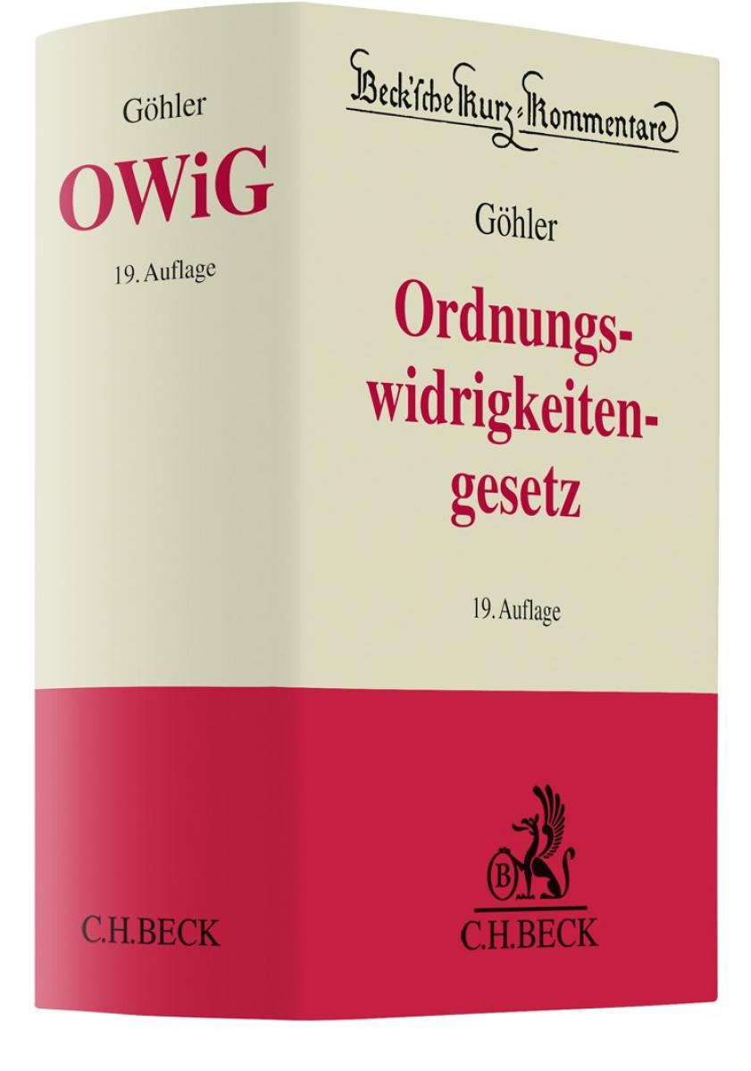 Gesetz über Ordnungswidrigkeiten: OWiG | Göhler