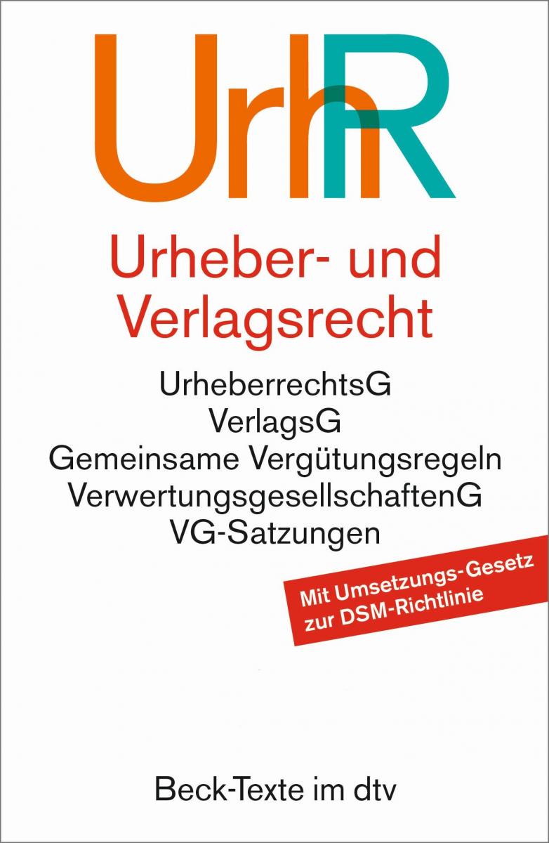 Urheber- und Verlagsrecht : UrhR | dtv Textausgaben