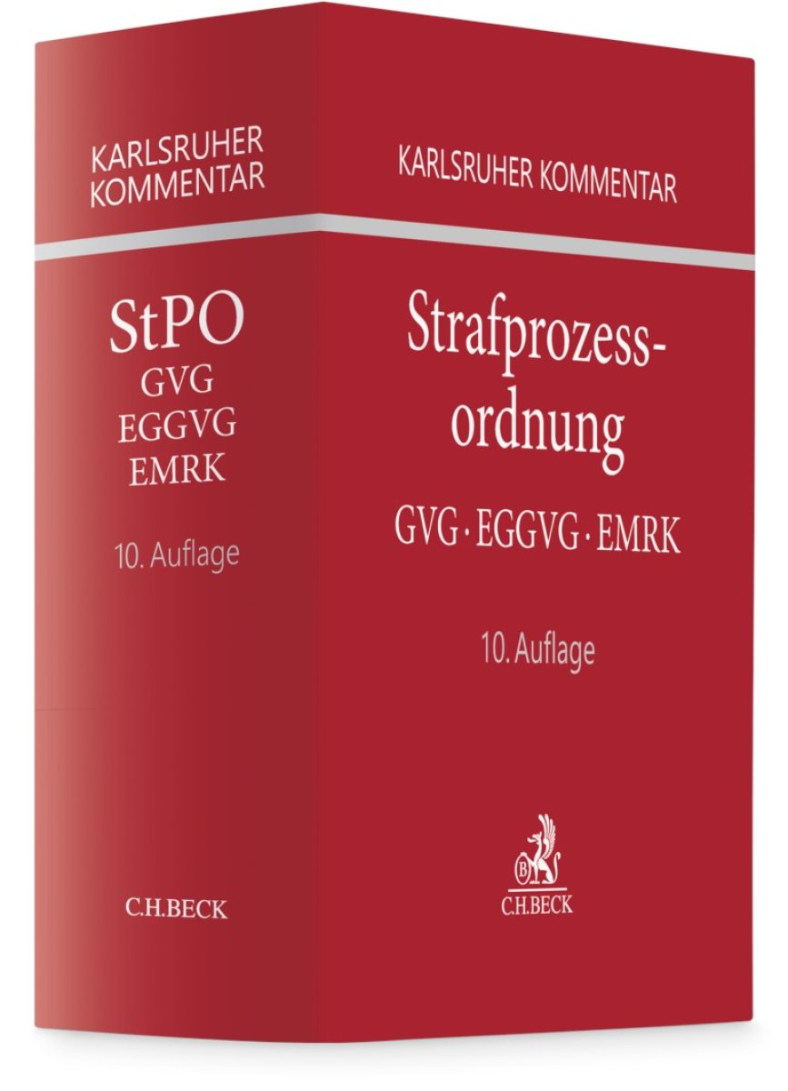Karlsruher Kommentar zur Strafprozessordnung: StPO
