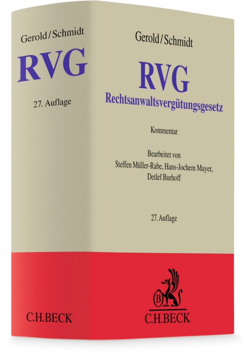 Rechtsanwaltsvergütungsgesetz: RVG | Gerold