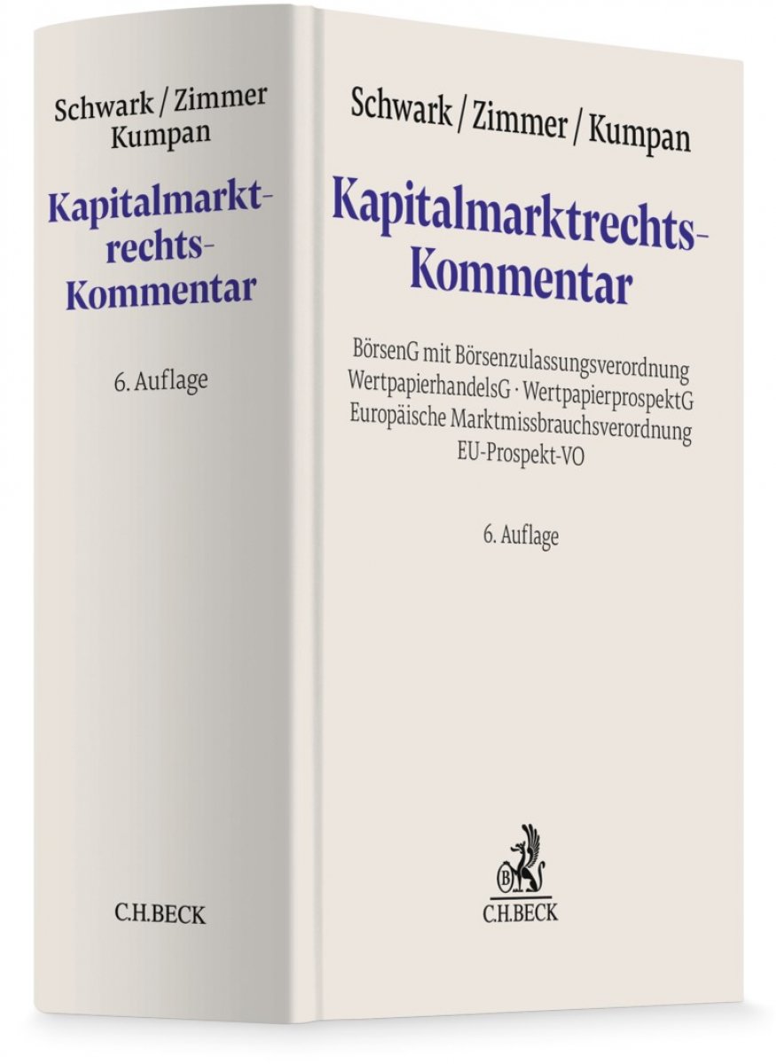 Kapitalmarktrechts-Kommentar | Schwark