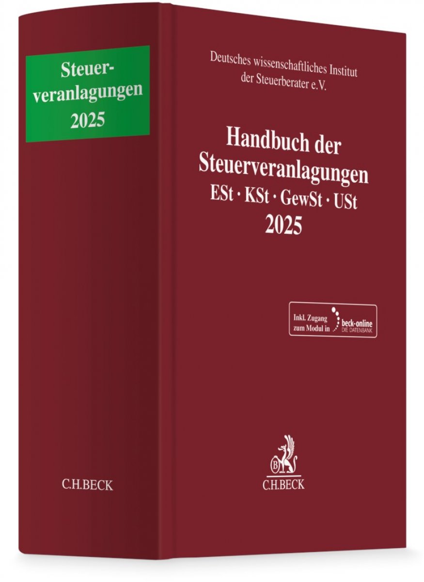 Handbuch der Steuerveranlagungen 2025 | Deutsches wissenschaftliches Institut der Steuerberater e.V.