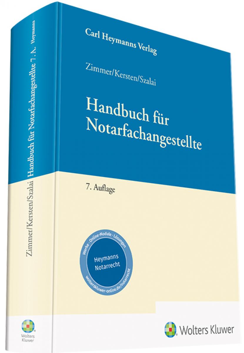 Handbuch für Notarfachangestellte | Zimmer
