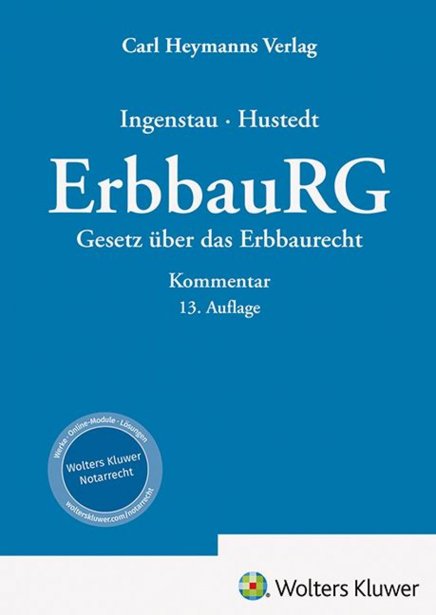 Gesetz über das Erbbaurecht ErbbauRG | Ingenstau