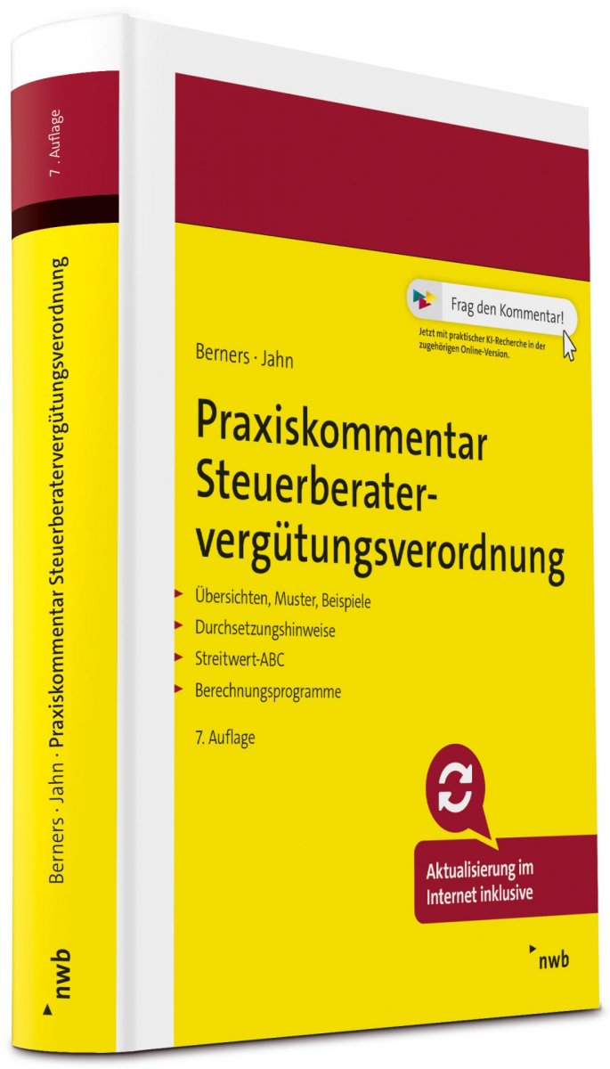 Praxiskommentar Steuerberatervergütungsverordnung | Berners