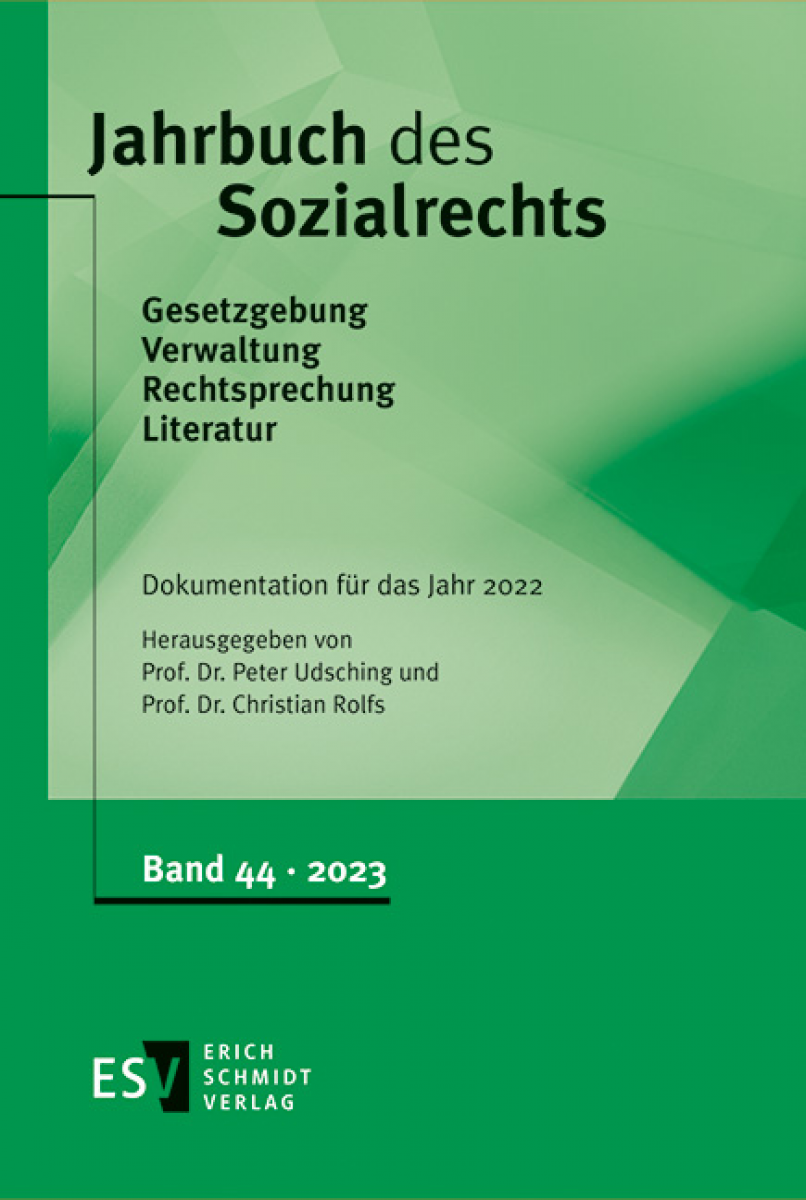 Jahrbuch des Sozialrechts - Dokumentation für das Jahr 2022 | Udsching
