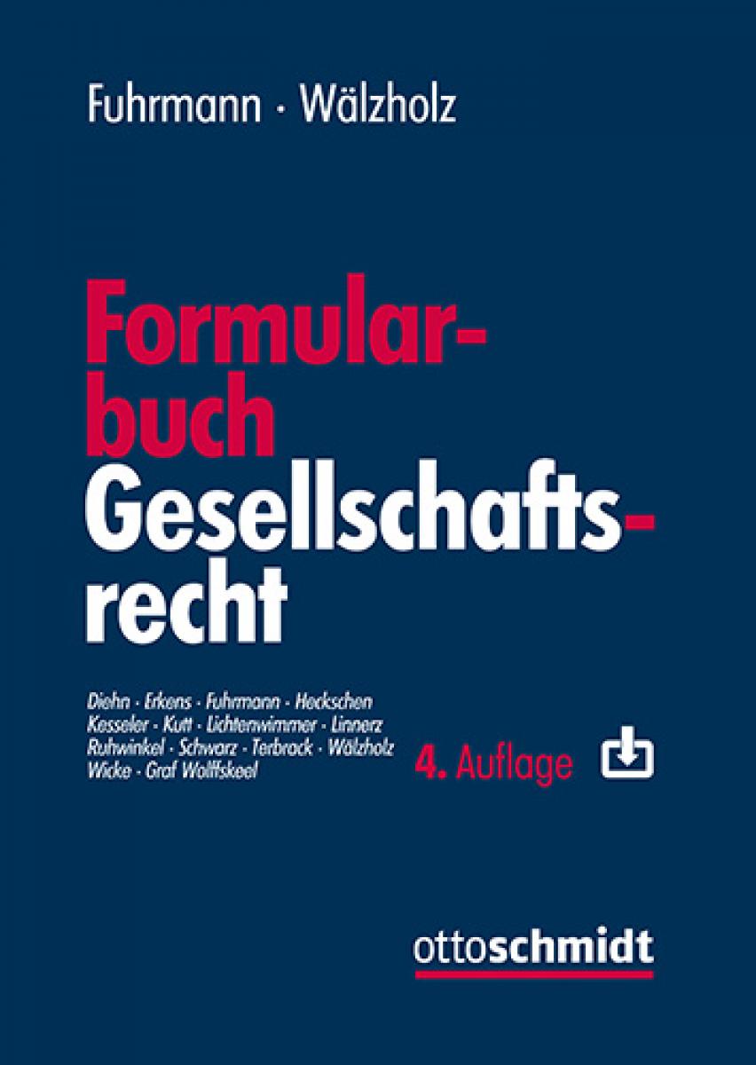 Formularbuch Gesellschaftsrecht | Fuhrmann
