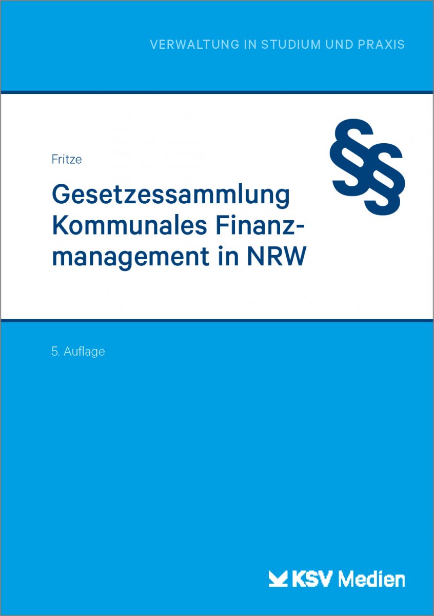 Gesetzessammlung Kommunales Finanzmanagement in NRW | Fritze