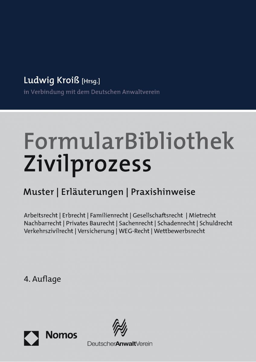 FormularBibliothek Zivilprozess | Kroiß