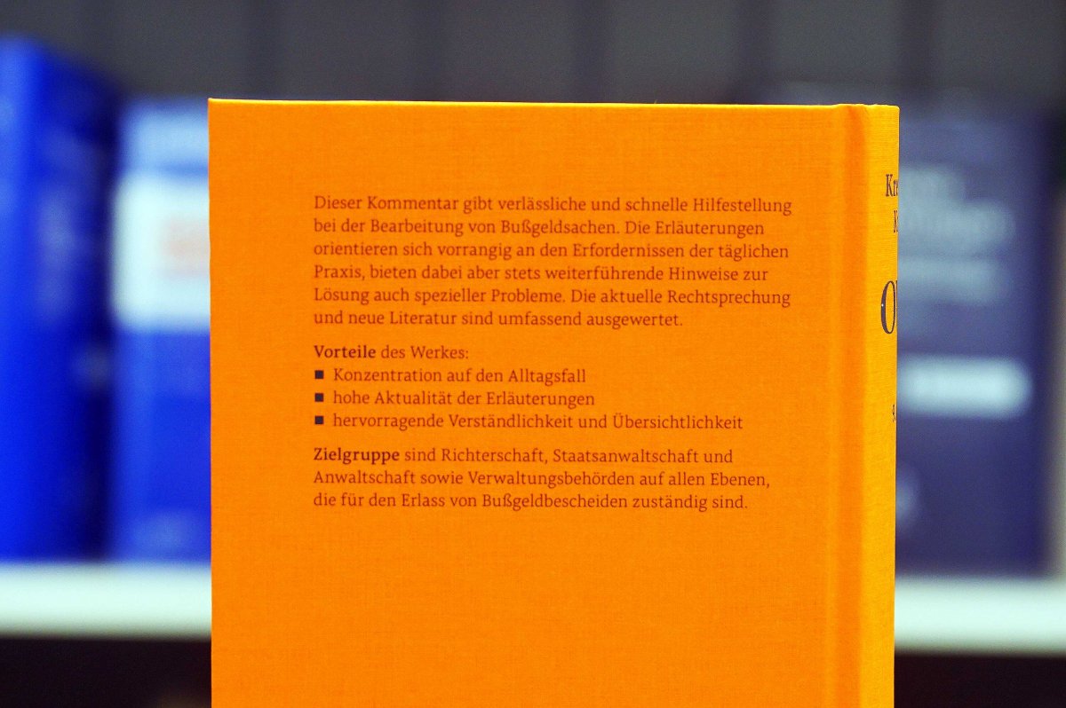 Ordnungswidrigkeitengesetz: OWiG | Krenberger