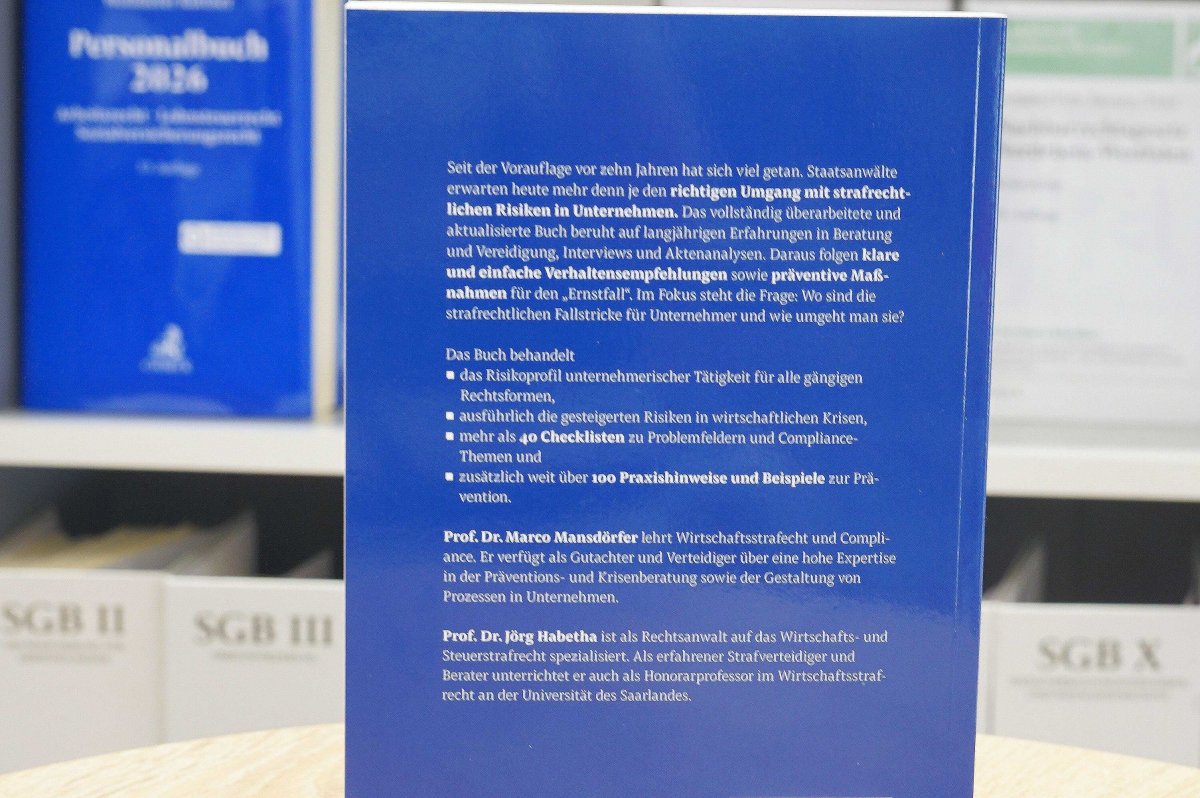 Strafbarkeitsrisiken des Unternehmers | Mansdörfer